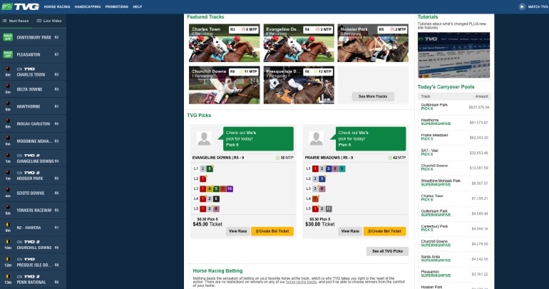 TVG Racebook